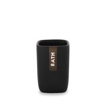 Import Hellas Ποτηροθήκη ΣΥΜΗ Resin Μαύρη 0037-2729